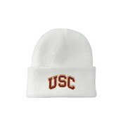 USC Trojans White Arch Infant North Pole Cuff Beanie